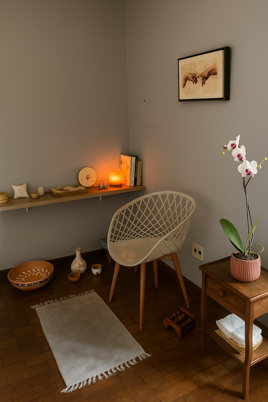 Detalhes decorativos do consultório